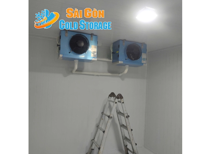 Hình ảnh thực tế của dự án thi công kho mát bảo quản thuốc tại Quận 8