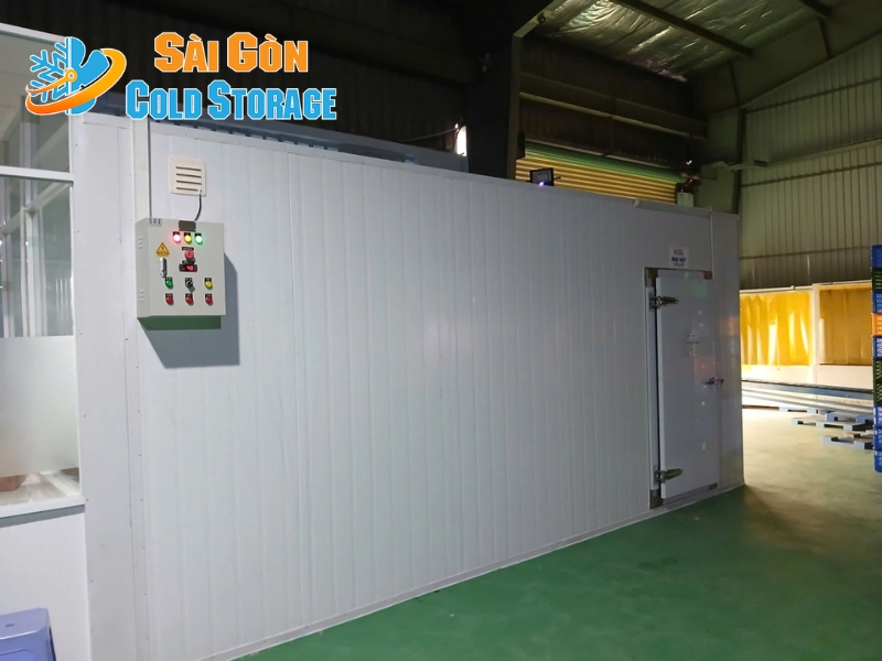 Hình ảnh thực tế của dự án thi công kho mát thực phẩm tại Công ty Maxinutri