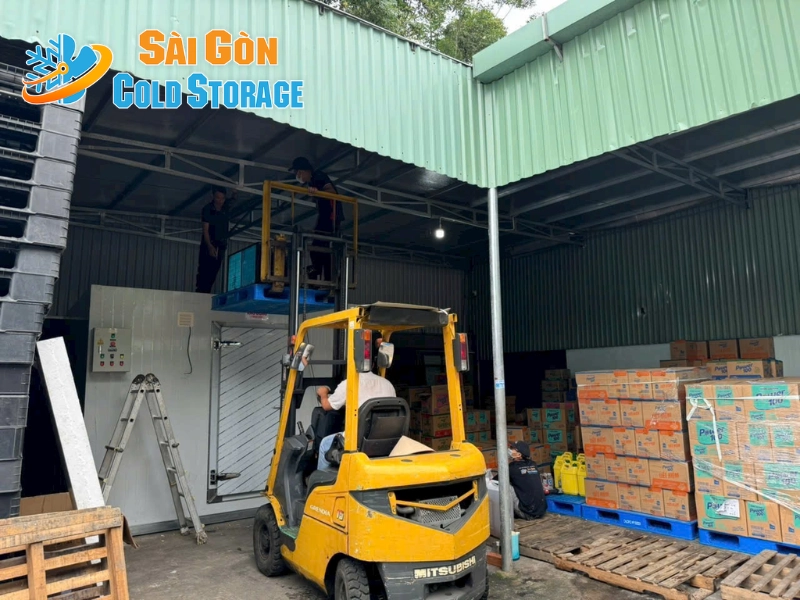 Quy trình thi công kho lạnh thực phẩm tại công ty Đại Việt ở Bình Phước