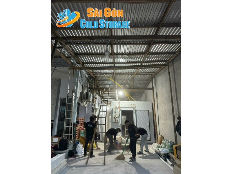 Quy trình thi công kho lạnh thực phẩm nhập khẩu tại Hồng Ngự Đồng Tháp 