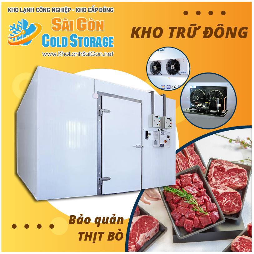 Kho lạnh bảo quản thịt bò 