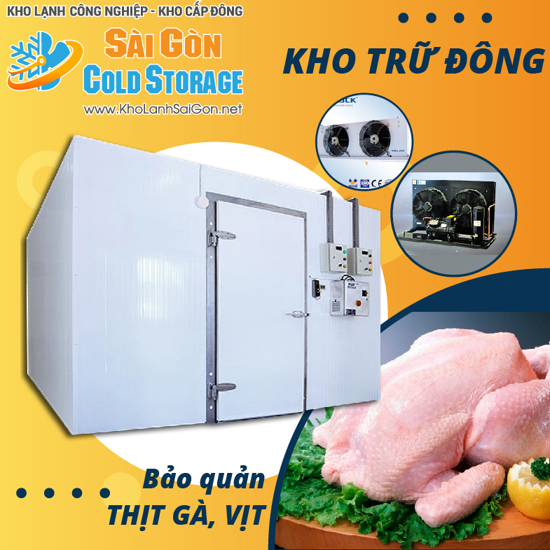 Kho Lạnh Bảo Quản Thịt Gà Vịt 